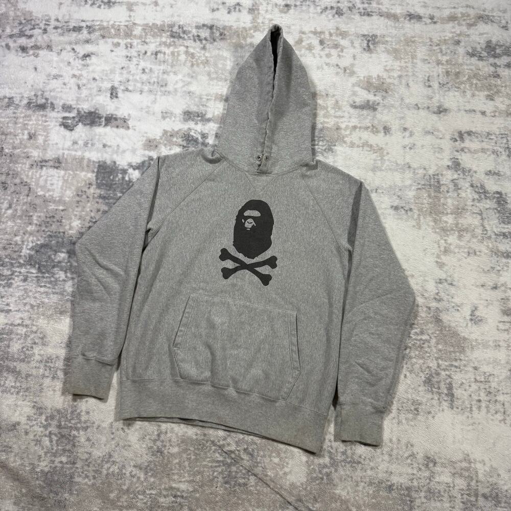 Authentic Bape 2000’s Crossbones Ape Head Hoodie M
